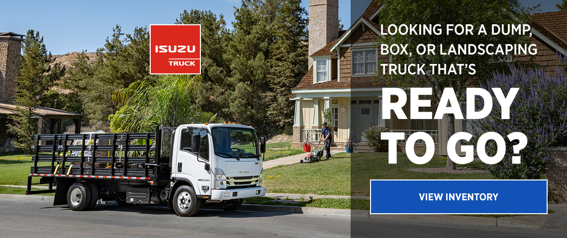 Graphic of Isuzu Trucks Ready To Go inventory promotion